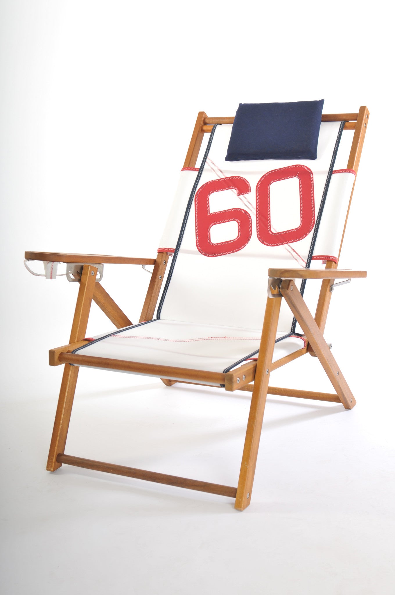 Nautical Line Sailcloth Beach Chairs